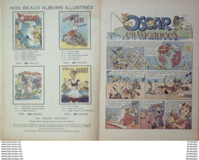 Oscar le petit canard en vacances aventures (Mat # 6) Eo 1936