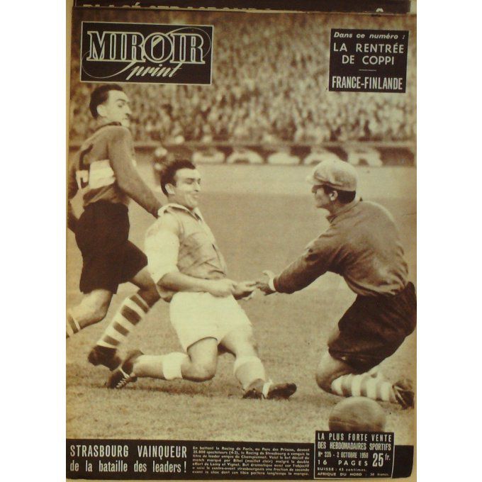 Miroir Sprint 1950 #  225 2 Oct Poitev In Lemoigne Bihel Ezzard Bonardel Koblet Mouss