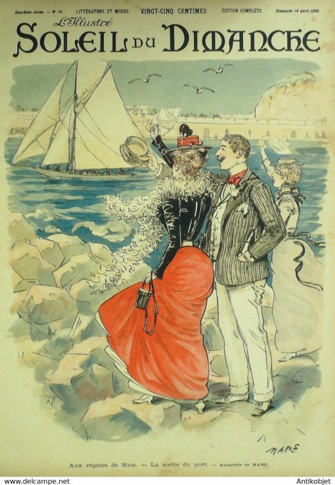 Soleil du Dimanche 1899 n°16 Nice (06) Bourgeois d'Estournelles High Life Taylor