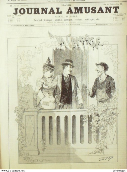 Le Journal Amusant 1891 n°1838 Nos cyclomanes nos gens de lettres comment on se chauffe
