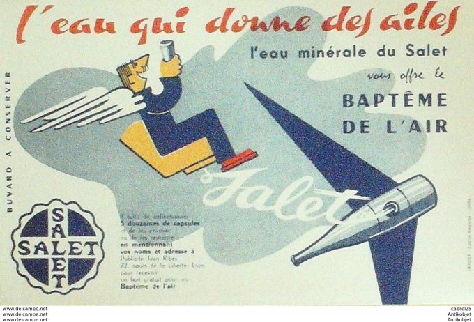 Buvard Salet Eau MineRale