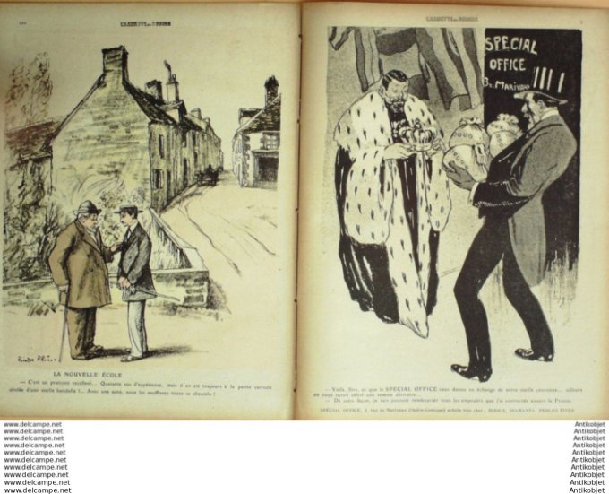 L'Assiette au beurre 1910 # 482 Purgon et Diafoirus Flores Radiguet