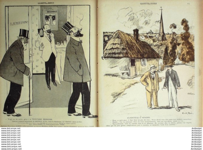 L'Assiette au beurre 1910 # 482 Purgon et Diafoirus Flores Radiguet