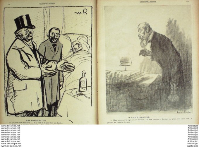 L'Assiette au beurre 1910 # 482 Purgon et Diafoirus Flores Radiguet