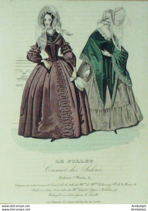 Le Follet 1841 # 716Redingote velours