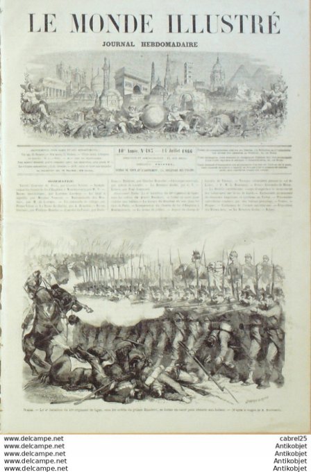 Le Monde illustré 1866 n°483 Enghien Montmorency (95) Italie Venise Ledro Cernay Tchéquie Prague