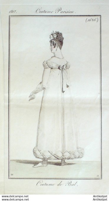 Costume Parisien 1817 # 1626 Costume de bal