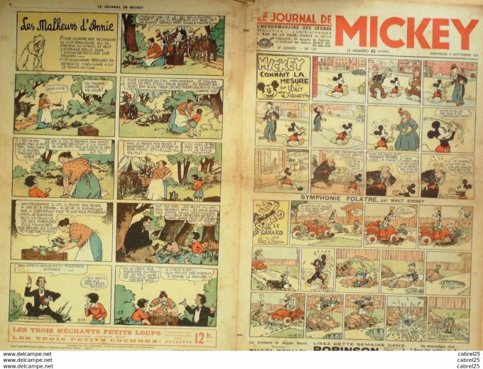 Journal de Mickey-n°151 Walt Disney (05.09.1937)