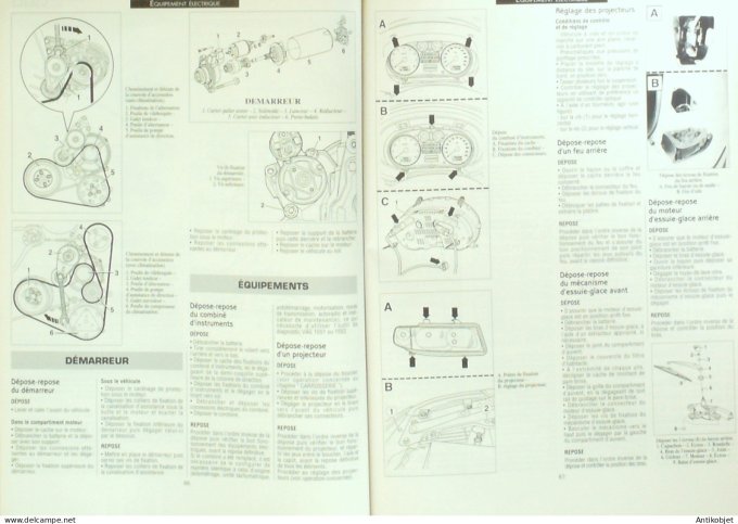 Etude Tech. Automobile 2001 n°640 Jaguar X Renault mégane