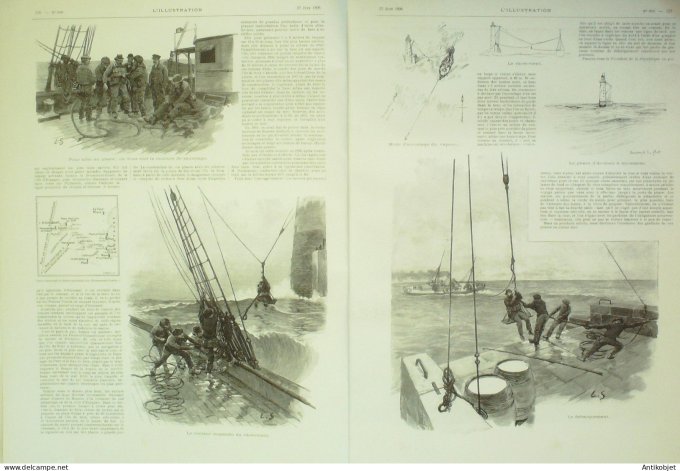 L'illustration 1896 n°2783 Siam Chakrabongse  Ben Vibhandu  Egypte CaiAzhar Ouessant (29) phare Ar-M