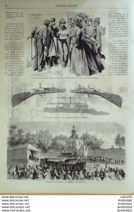 Le Monde illustré 1866 n°483 Enghien Montmorency (95) Italie Venise Ledro Cernay Tchéquie Prague