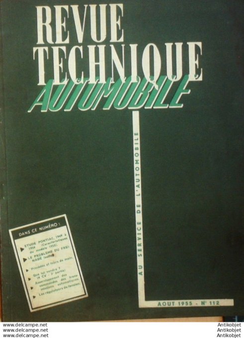R.T Automobile Pontiac embrayage Ferodo Gravina 112 # 1955