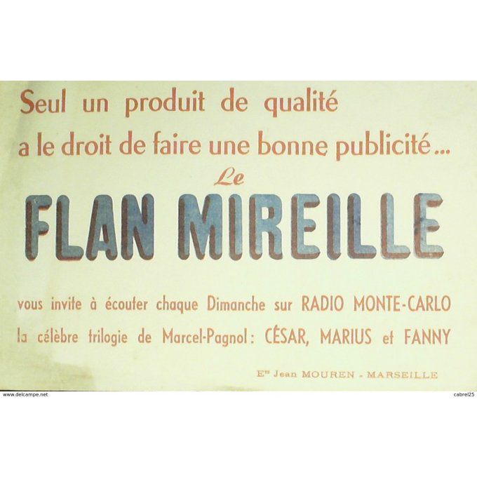 Buvard FLAN MIREILLE