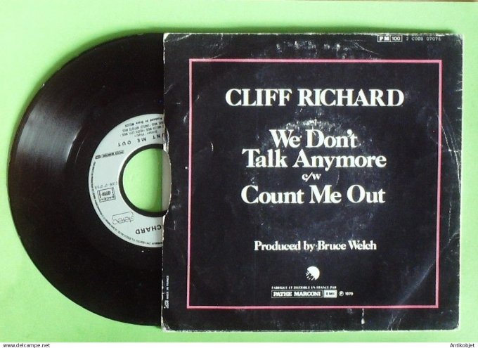 Cliff Richard  45T SP We don't talk anymore 1979