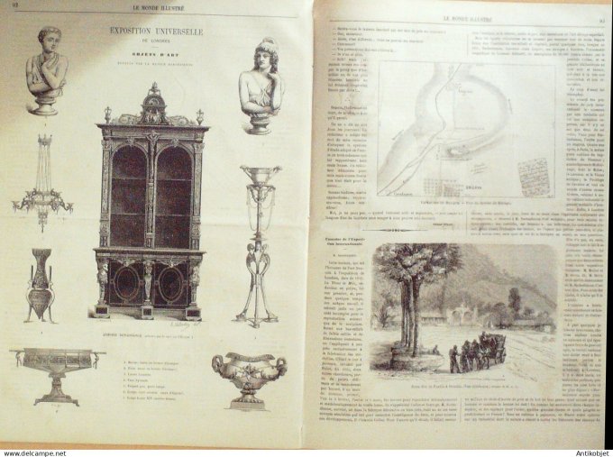 Le Monde illustré 1862 n°278 Cochinchine Saïgon Vichy (01) Mexique expédition