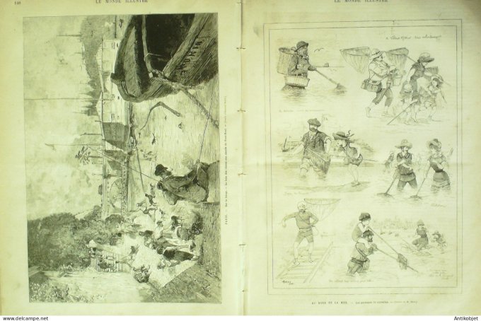 Le Monde illustré 1882 n°1326 Egypte Alexandrie Bamleh Ismallia Suez Chalouf