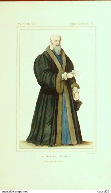 De L'hopital Michel Chancelier De France 16ème 1852