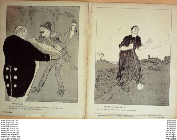 L'Assiette au beurre 1908 # 403 Statut des Fonctionnaires Grandjouan