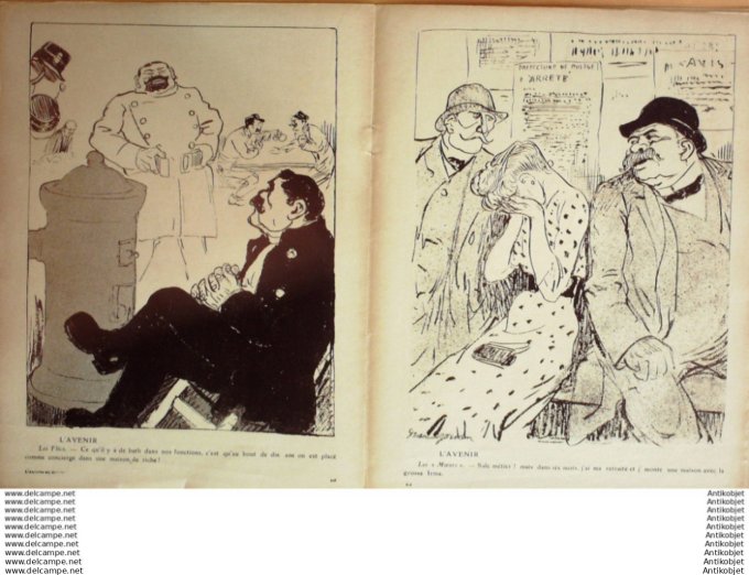 L'Assiette au beurre 1908 # 403 Statut des Fonctionnaires Grandjouan