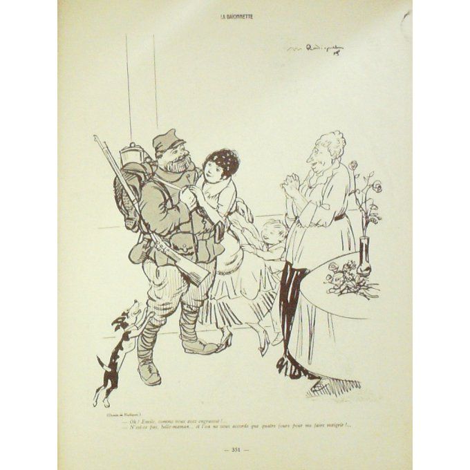La Baionnette 1915 n°022 (Permissionnaires) LEONNEC ICART JARACH GASTYNE