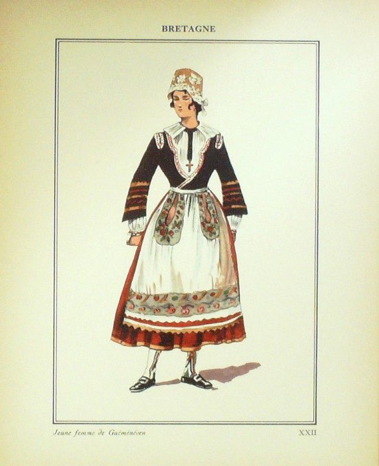 Bretagne Guemeneven Villageoise 1920