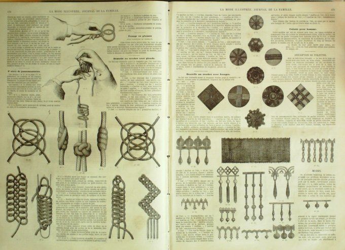 Journal Mode illustrée 1865 # 22 Coiffures Empire