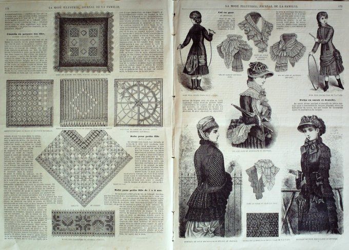 Journal Mode illustrée 1881 # 22 Coiffure de mariée