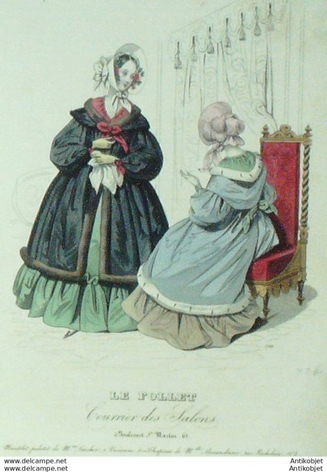 Le Follet 1841 # 726 Mantelet Paletot