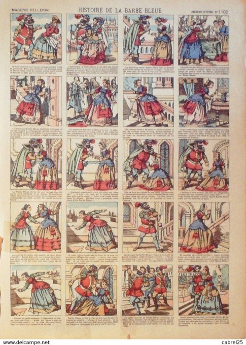 Histoire  de La Barbe Bleue (Pellerin d'epinal)