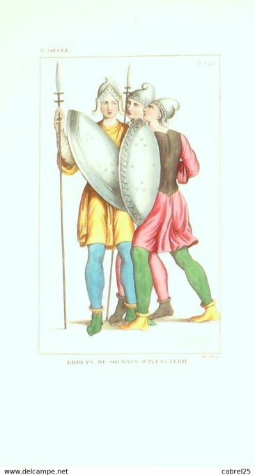 Soldats d'infanterie 10ème 1852