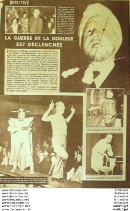 Détective 1954 # 435 Haie-en-Vertou Dun-le-Poêlier Villepart Digne Vervins