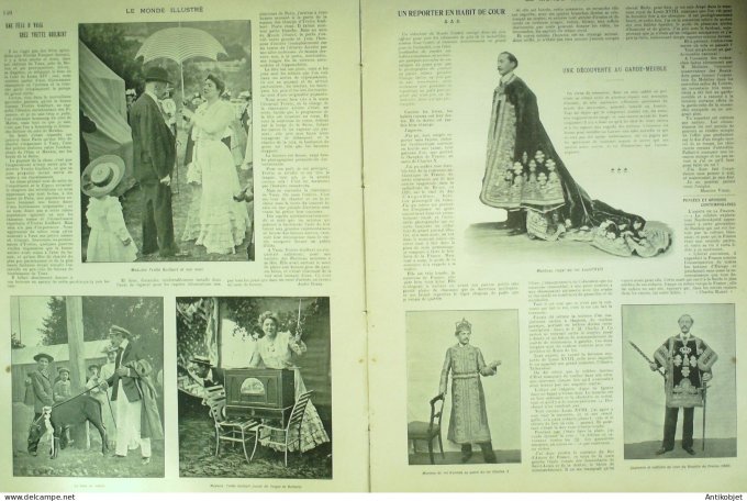 Le Monde illustré 1901 n°2317 Belgique Bruges Heyst Yvette Guilbert Paul Cambon