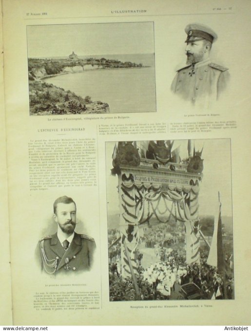 L'illustration 1901 n°3048 Suisse Simplon mines Serbie Euxinograd Varna Ceylan prsinonnier du Transv