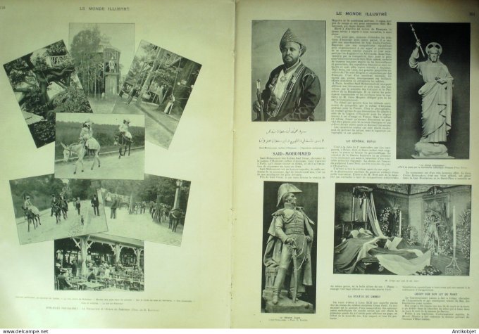 Le Monde illustré 1901 n°2317 Belgique Bruges Heyst Yvette Guilbert Paul Cambon