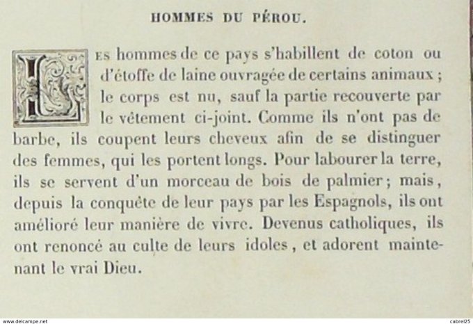 Pérou PAYSAN 1859