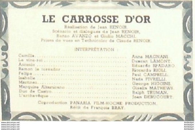 Le carosse D'or Anna Magnaniri Cardo Rioli Paul Campbell