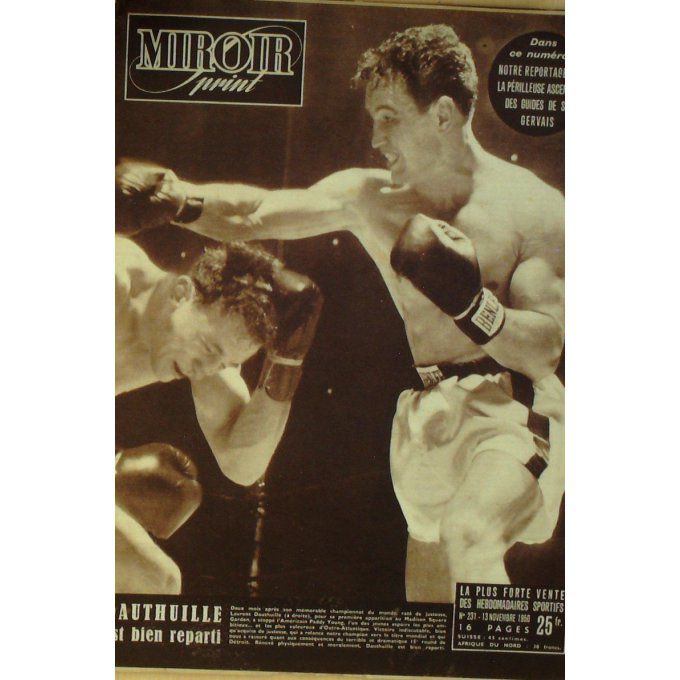 Miroir Sprint 1950 #  231 13 Nov Debuf Ega Aballay La Motta Humez Barnett Vega