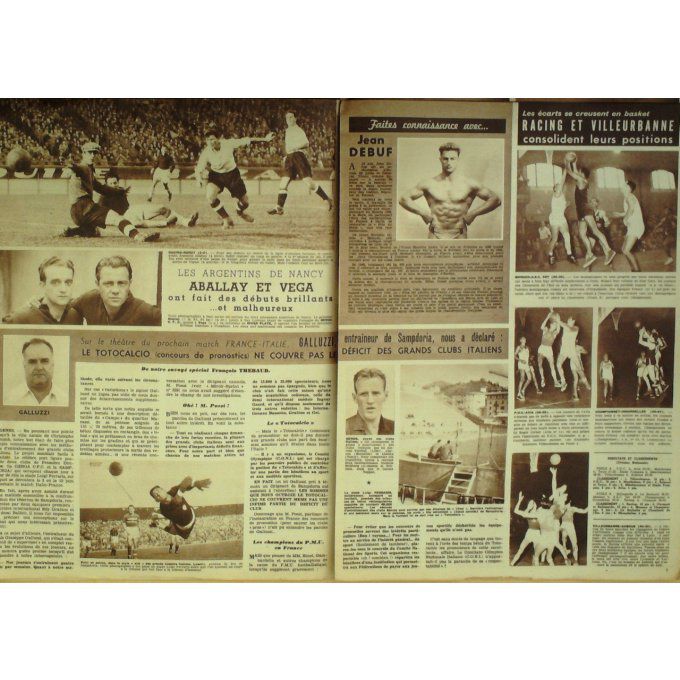 Miroir Sprint 1950 #  231 13 Nov Debuf Ega Aballay La Motta Humez Barnett Vega