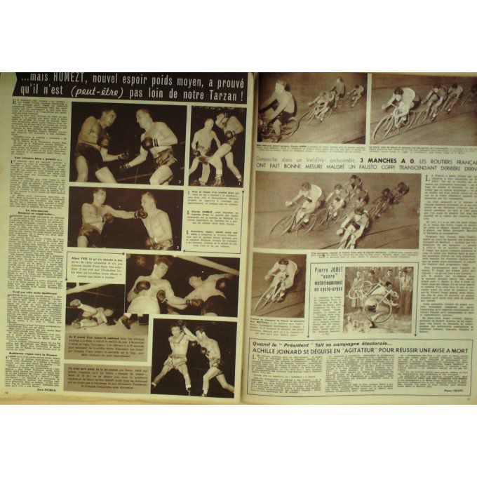 Miroir Sprint 1950 #  231 13 Nov Debuf Ega Aballay La Motta Humez Barnett Vega