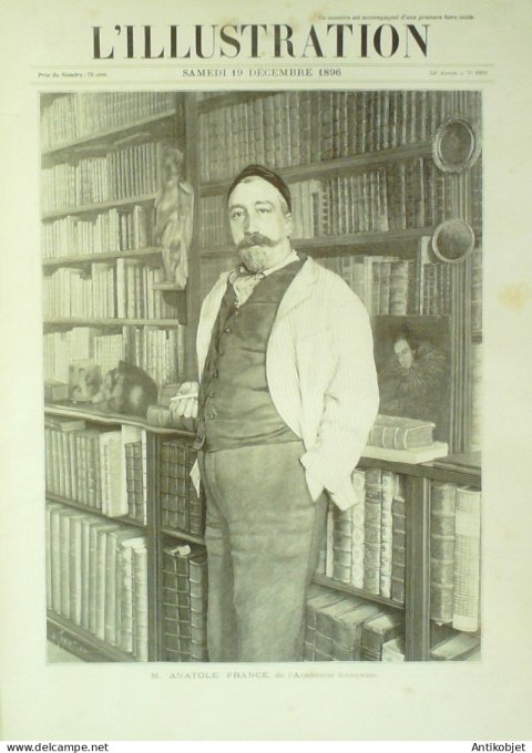 L'illustration 1896 n°2808 Anatole France Madagascar Ikopa St-Denis (93) Laos Pla-Sdam Khône Sarah B