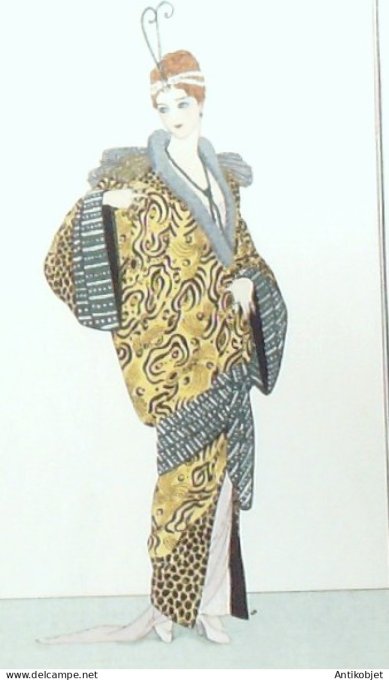 Gravure de mode Costume Parisien 1914 pl.139 ANONYME Jan Manteau