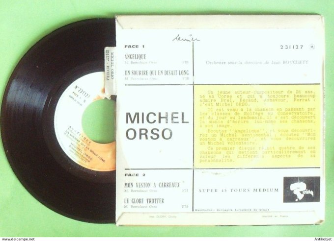 Orso Michel 45T EP Angélique (languette) 1966