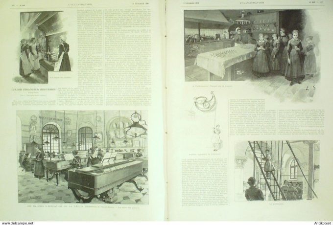 L'illustration 1896 n°2808 Anatole France Madagascar Ikopa St-Denis (93) Laos Pla-Sdam Khône Sarah B