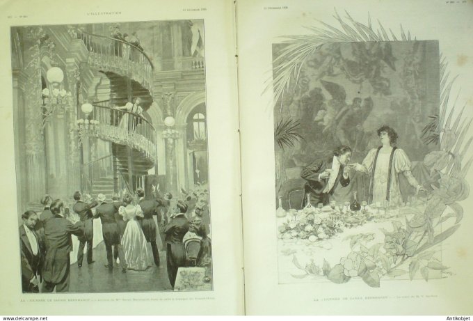 L'illustration 1896 n°2808 Anatole France Madagascar Ikopa St-Denis (93) Laos Pla-Sdam Khône Sarah B