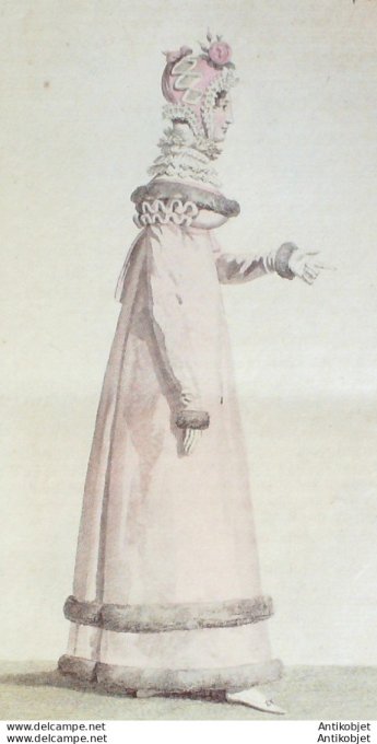 Costume Parisien 1817 # 1628 Robe garnie de Chichilla