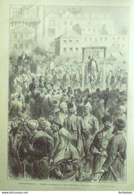 Le Monde illustré 1877 n°1078 Russie St-Pétersbourg Turquie Constantinople