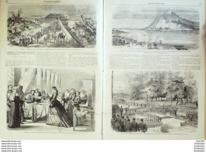 Le Monde illustré 1866 n°486 Autriche Stein Vienne Italie Rovigo Boara Luneville Allemagne Dresde
