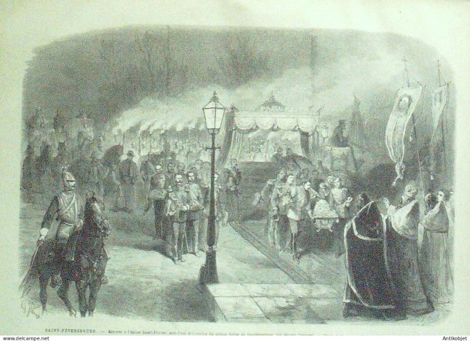 Le Monde illustré 1877 n°1078 Russie St-Pétersbourg Turquie Constantinople