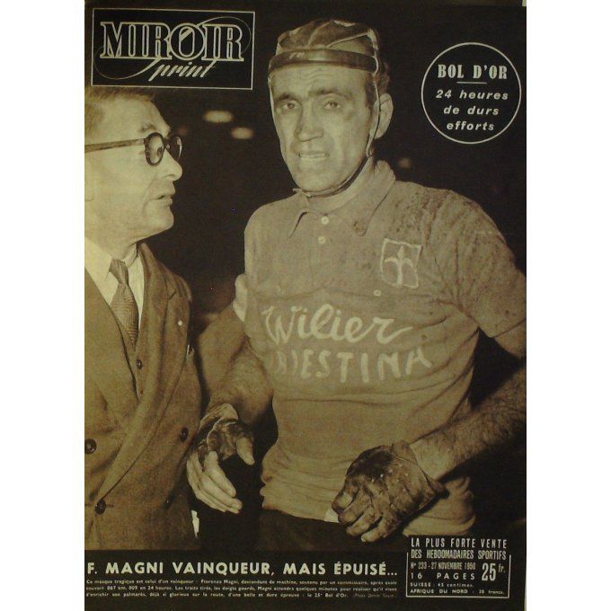 Miroir Sprint 1950 n° 233 27/11 MARCEL/STOCK BOBET/MATTEOLI/QUEUGNET GIMENEZ/COUDRA