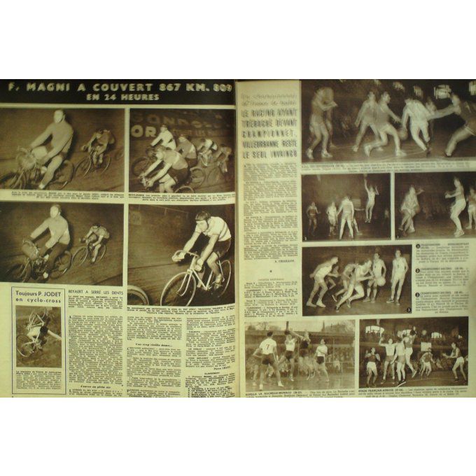 Miroir Sprint 1950 n° 233 27/11 MARCEL/STOCK BOBET/MATTEOLI/QUEUGNET GIMENEZ/COUDRA